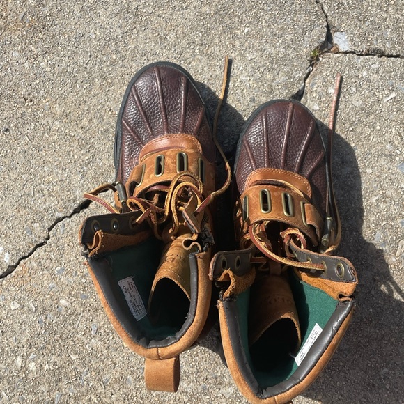 Polo Ralph Lauren Andres iii Lace Up buckle combat boots Sz 8 1/2 - Picture 4 of 10